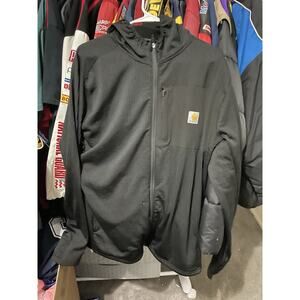 Size L-Carhartt Force Mens Relaxed Fit Full-Zip Long-Sleeve Hoodie